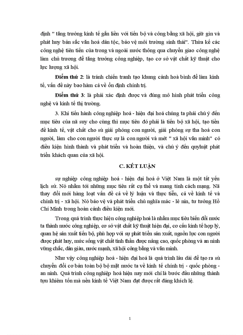 image for page Vấn đề công nghiệp hoá hiện đại hoá ở Việt Nam hiện nay