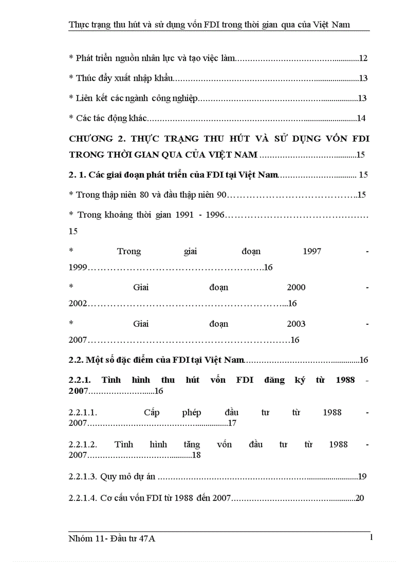 image for page Thực trạng thu hút và sử dụng vốn FDI trong thời gian qua của Việt Nam 1