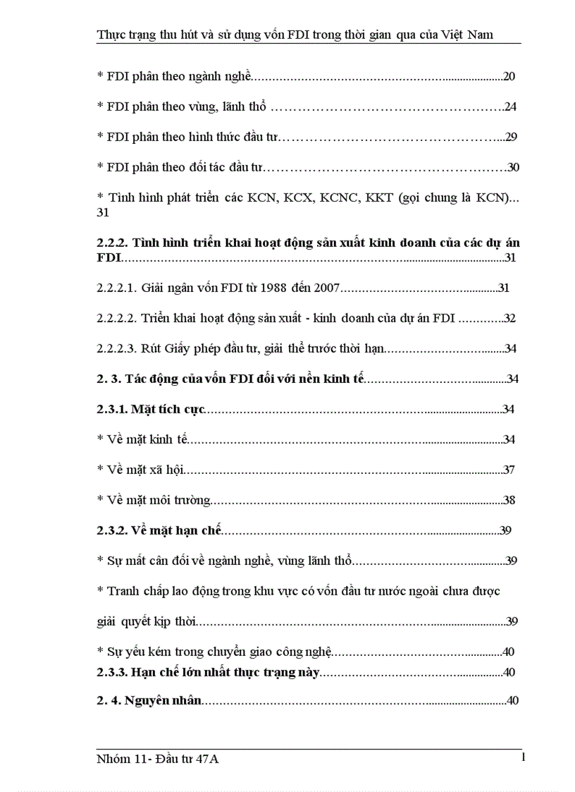 image for page Thực trạng thu hút và sử dụng vốn FDI trong thời gian qua của Việt Nam 1