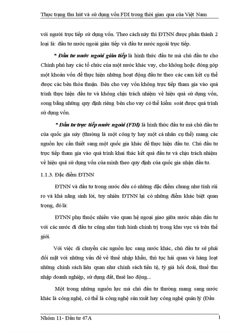 image for page Thực trạng thu hút và sử dụng vốn FDI trong thời gian qua của Việt Nam 1