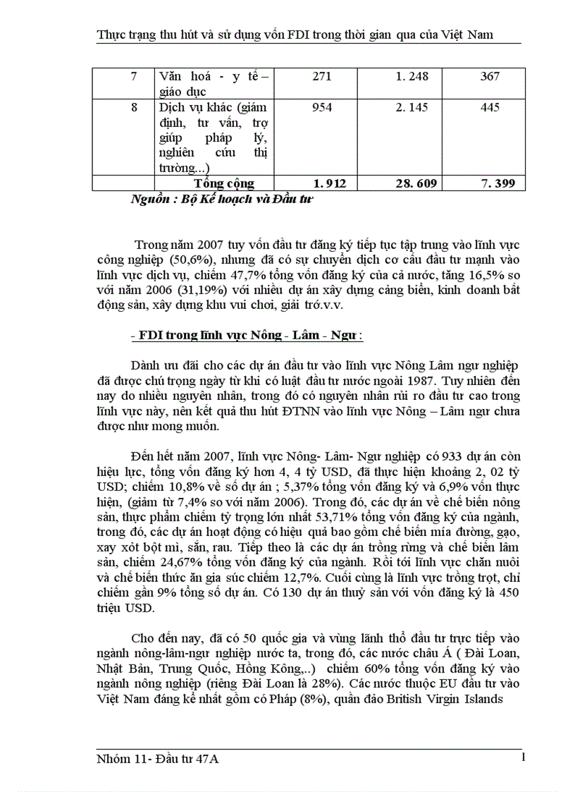 image for page Thực trạng thu hút và sử dụng vốn FDI trong thời gian qua của Việt Nam 1