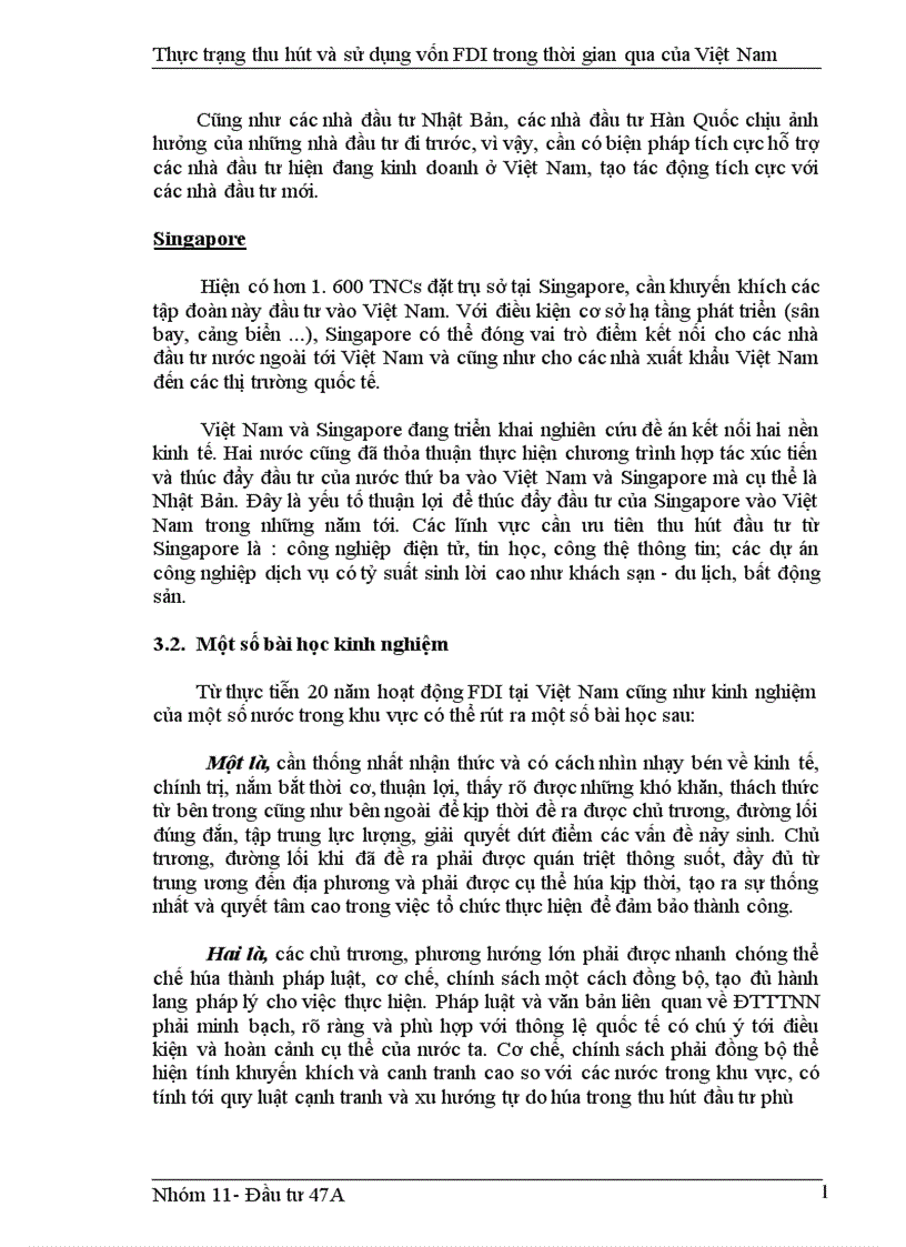 image for page Thực trạng thu hút và sử dụng vốn FDI trong thời gian qua của Việt Nam 1