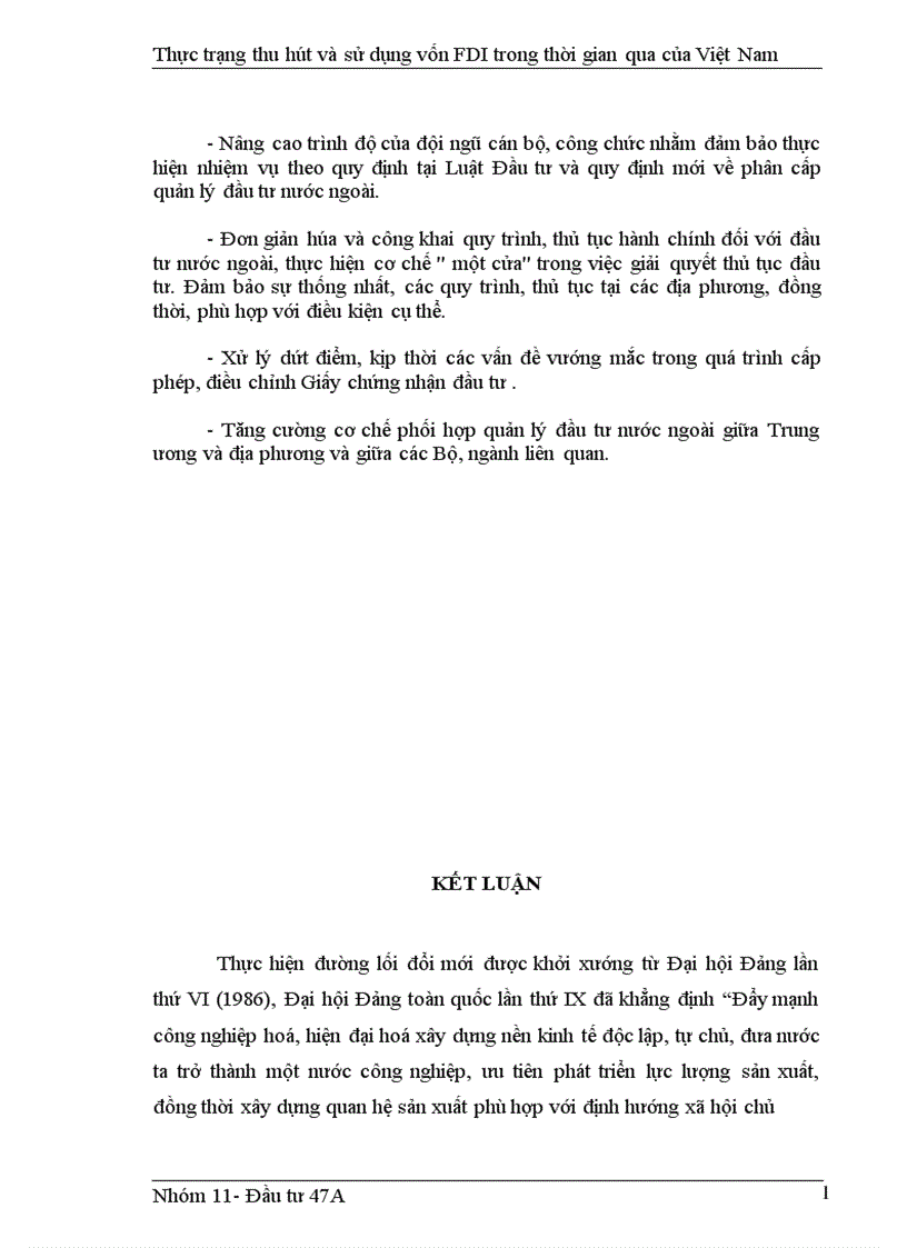 image for page Thực trạng thu hút và sử dụng vốn FDI trong thời gian qua của Việt Nam 1