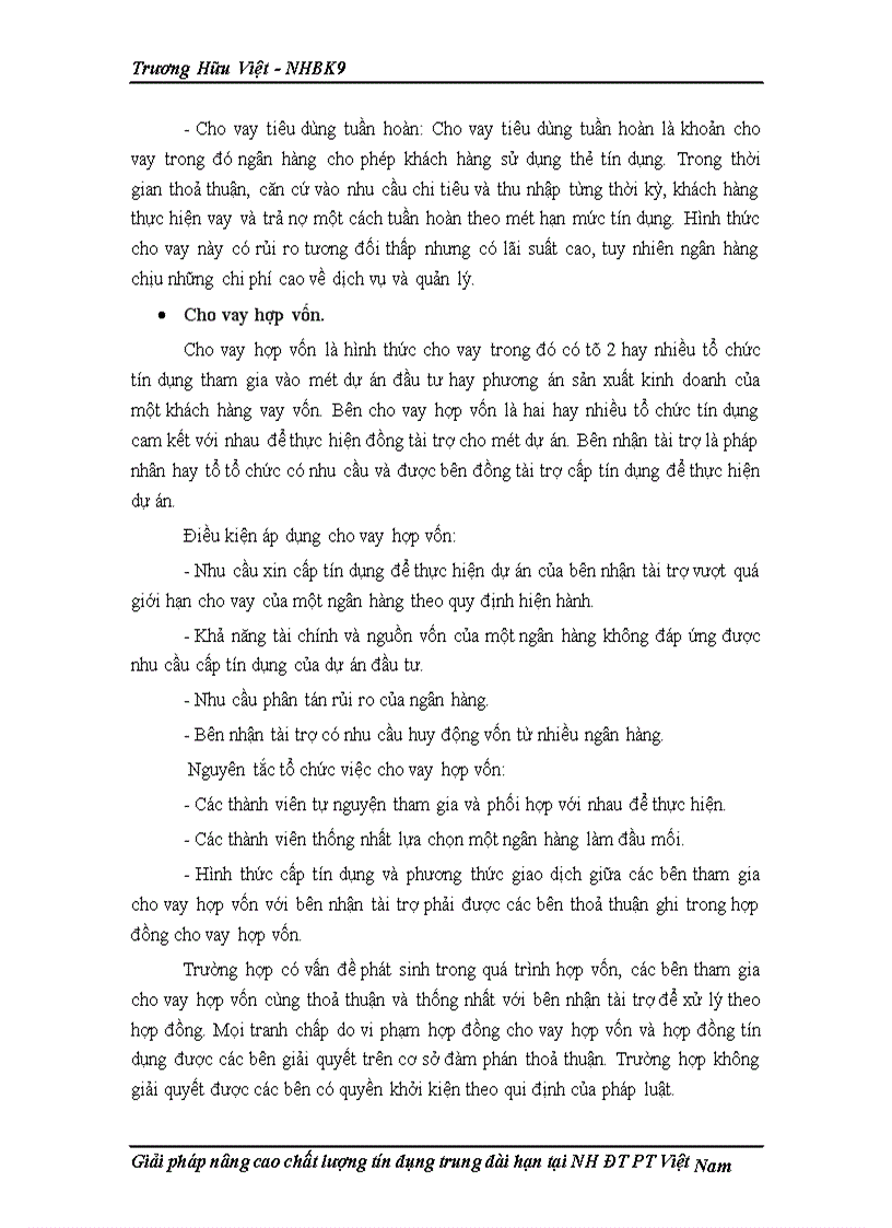 image for page Một số giải pháp nhằm mở rộng và nâng cao chất lượng tín dụng trung dài hạn tại ngân hàng Đầu tư và Phát triển Việt Nam