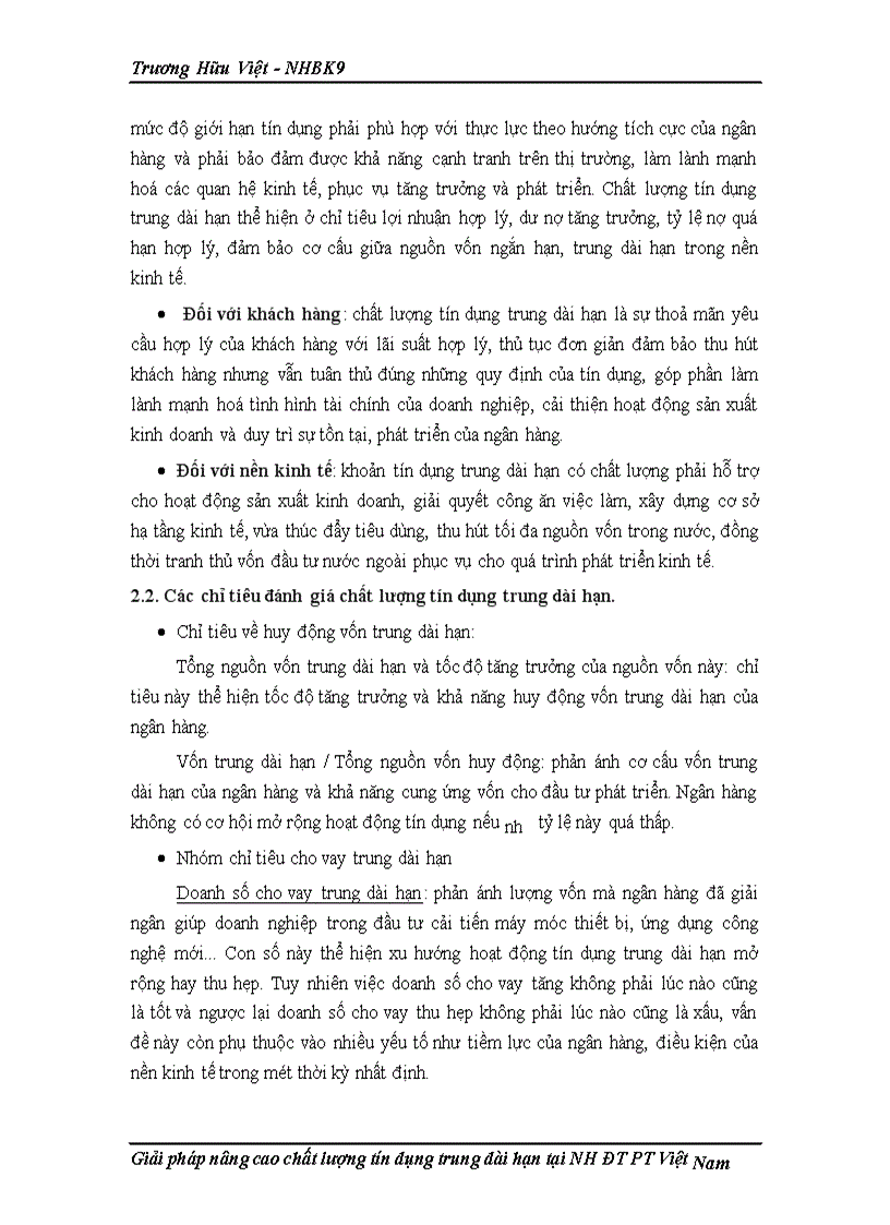 image for page Một số giải pháp nhằm mở rộng và nâng cao chất lượng tín dụng trung dài hạn tại ngân hàng Đầu tư và Phát triển Việt Nam