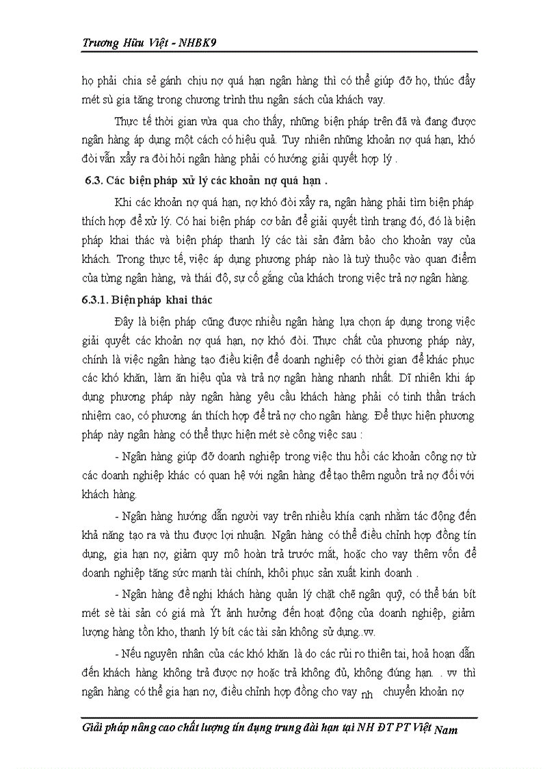 image for page Một số giải pháp nhằm mở rộng và nâng cao chất lượng tín dụng trung dài hạn tại ngân hàng Đầu tư và Phát triển Việt Nam