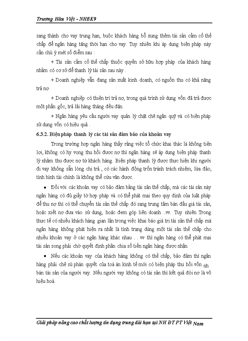 image for page Một số giải pháp nhằm mở rộng và nâng cao chất lượng tín dụng trung dài hạn tại ngân hàng Đầu tư và Phát triển Việt Nam