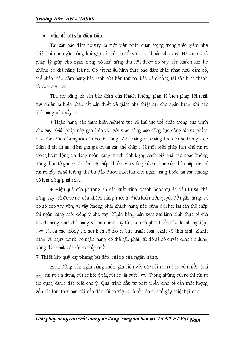 image for page Một số giải pháp nhằm mở rộng và nâng cao chất lượng tín dụng trung dài hạn tại ngân hàng Đầu tư và Phát triển Việt Nam