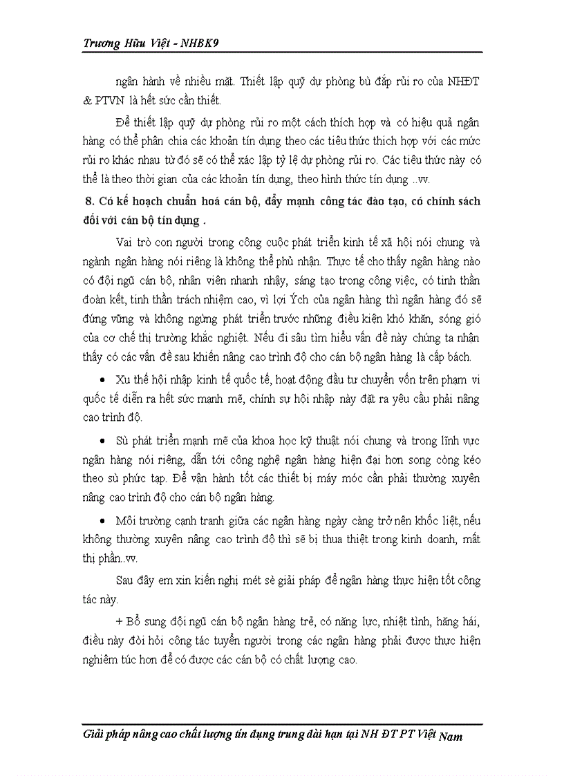 image for page Một số giải pháp nhằm mở rộng và nâng cao chất lượng tín dụng trung dài hạn tại ngân hàng Đầu tư và Phát triển Việt Nam
