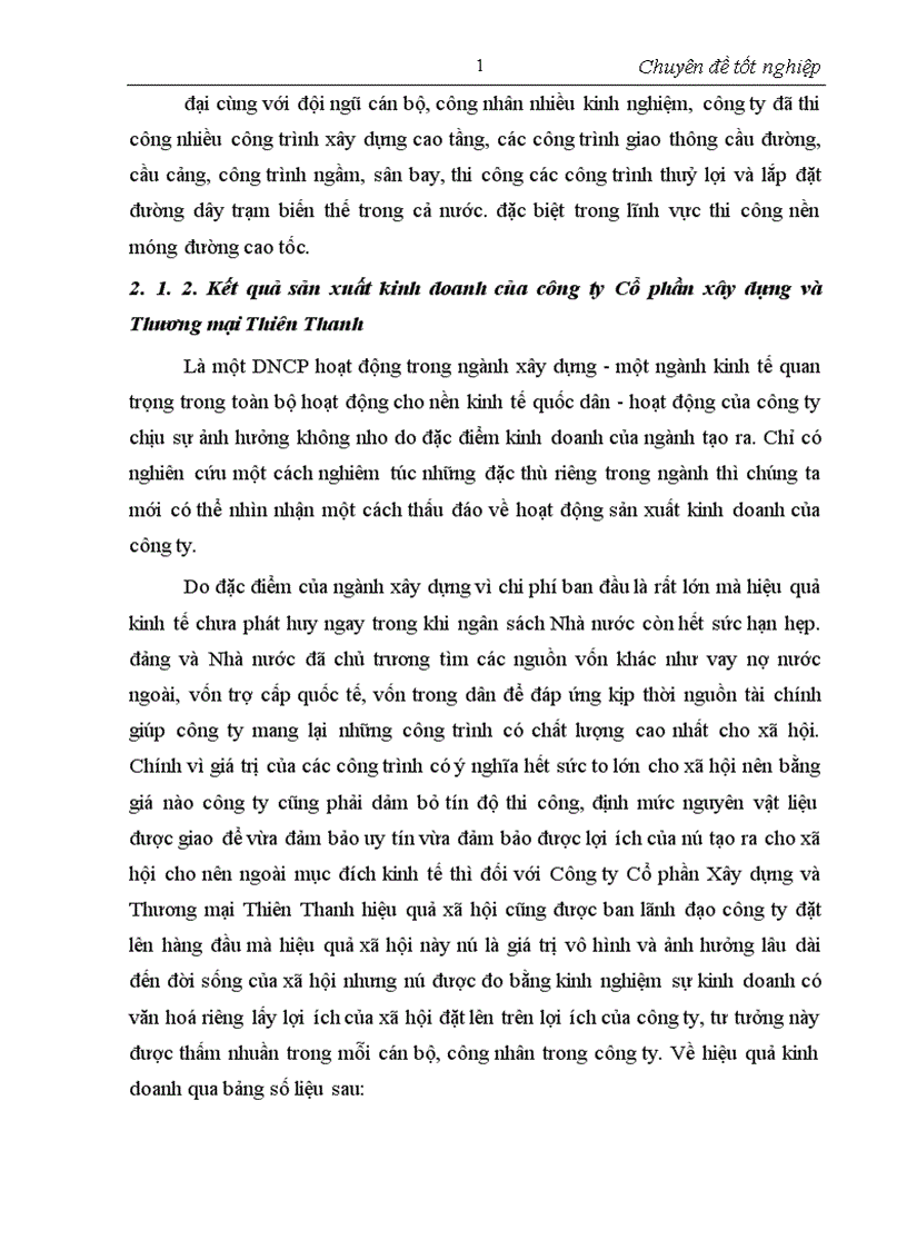 image for page Hoàn thiện hoạt động phân tích tài chính tại Công ty cổ phần xây dựng và thương mại Thiên Thanh