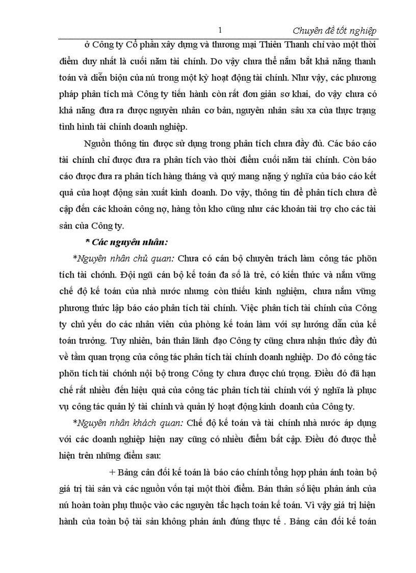 image for page Hoàn thiện hoạt động phân tích tài chính tại Công ty cổ phần xây dựng và thương mại Thiên Thanh