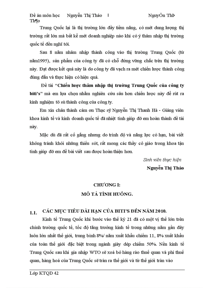 image for page Chiến lược thâm nhập thị trường Trung Quốc của công ty biti s