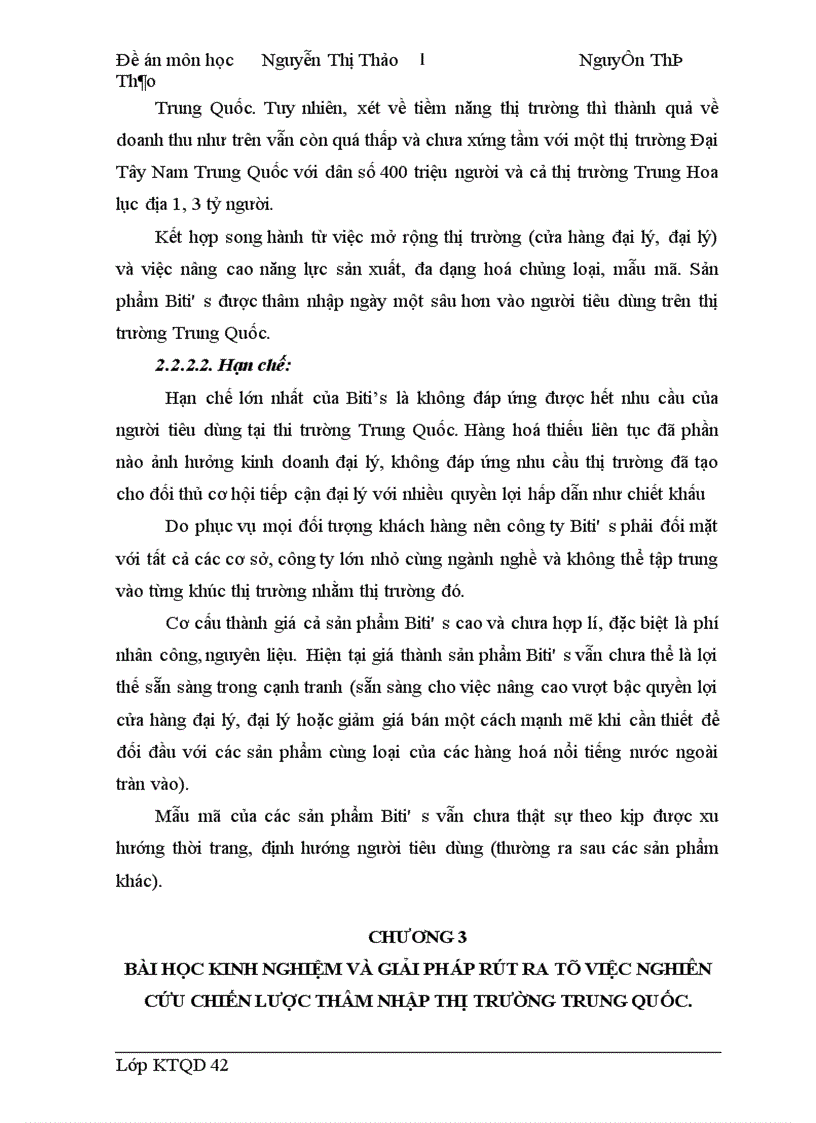 image for page Chiến lược thâm nhập thị trường Trung Quốc của công ty biti s