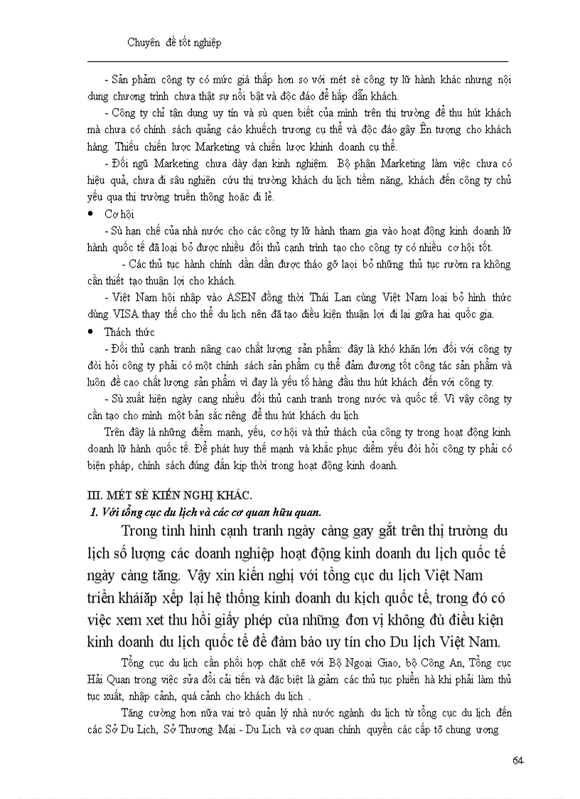 image for page Một số giải pháp nhằm phát triển hoạt động kinh doanh lữ hành quốc tế tại Công ty Du lịch Hà Nội Toserco 1
