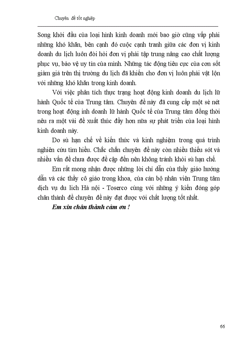image for page Một số giải pháp nhằm phát triển hoạt động kinh doanh lữ hành quốc tế tại Công ty Du lịch Hà Nội Toserco 1