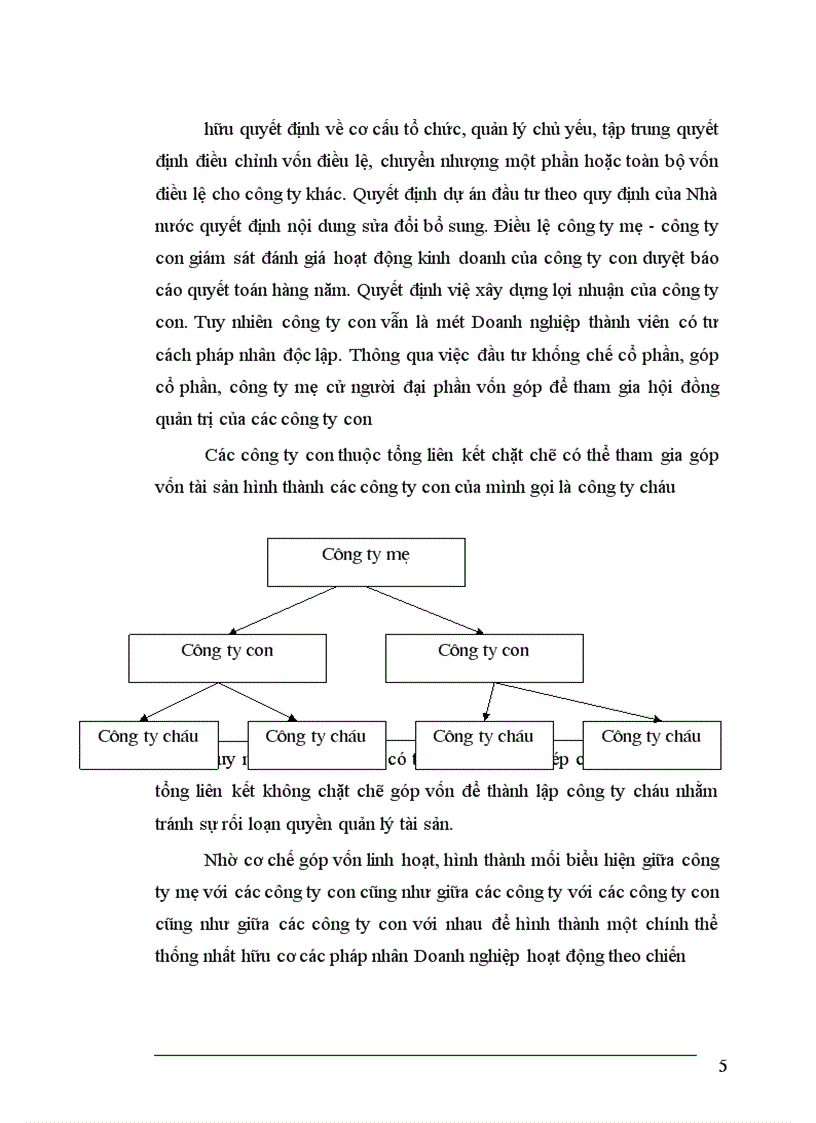 Mô hình công ty mẹ công ty con