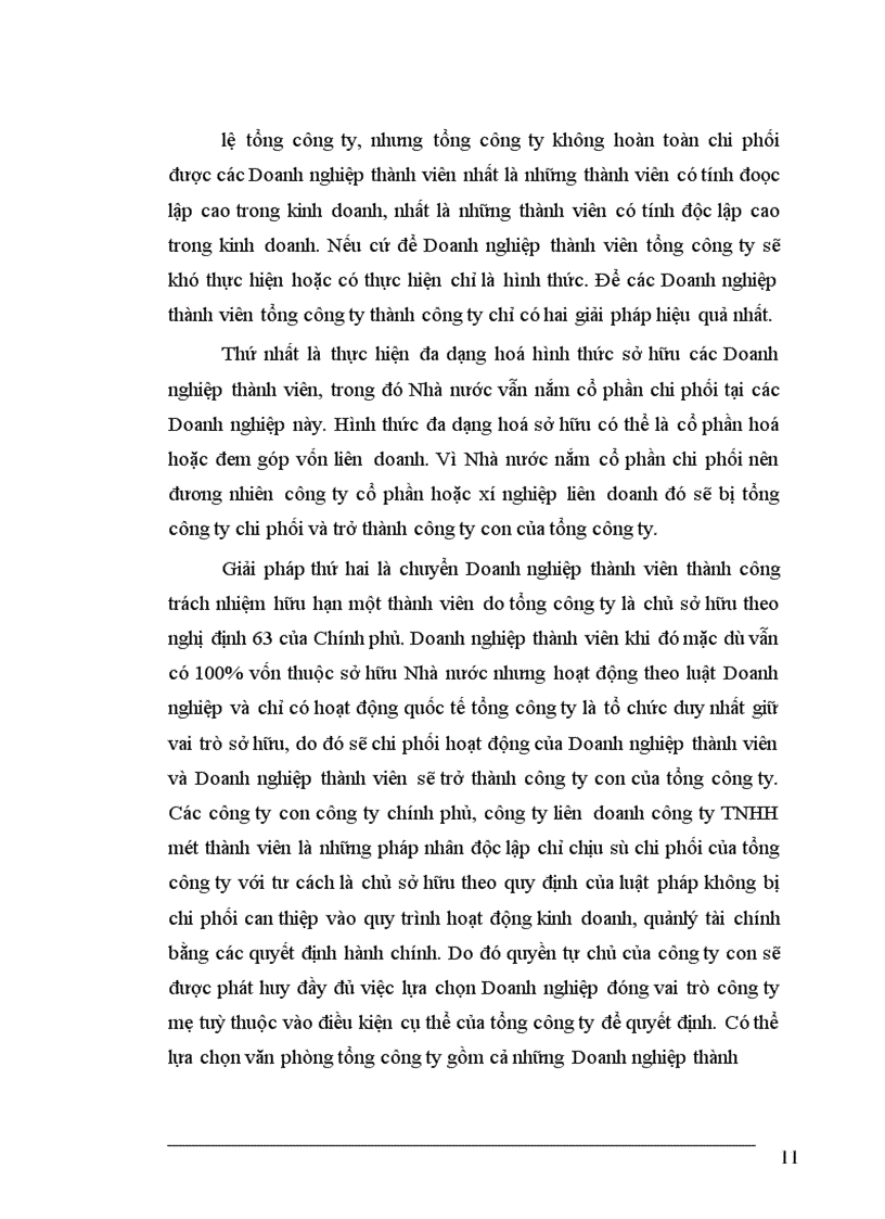 image for page Mô hình công ty mẹ công ty con