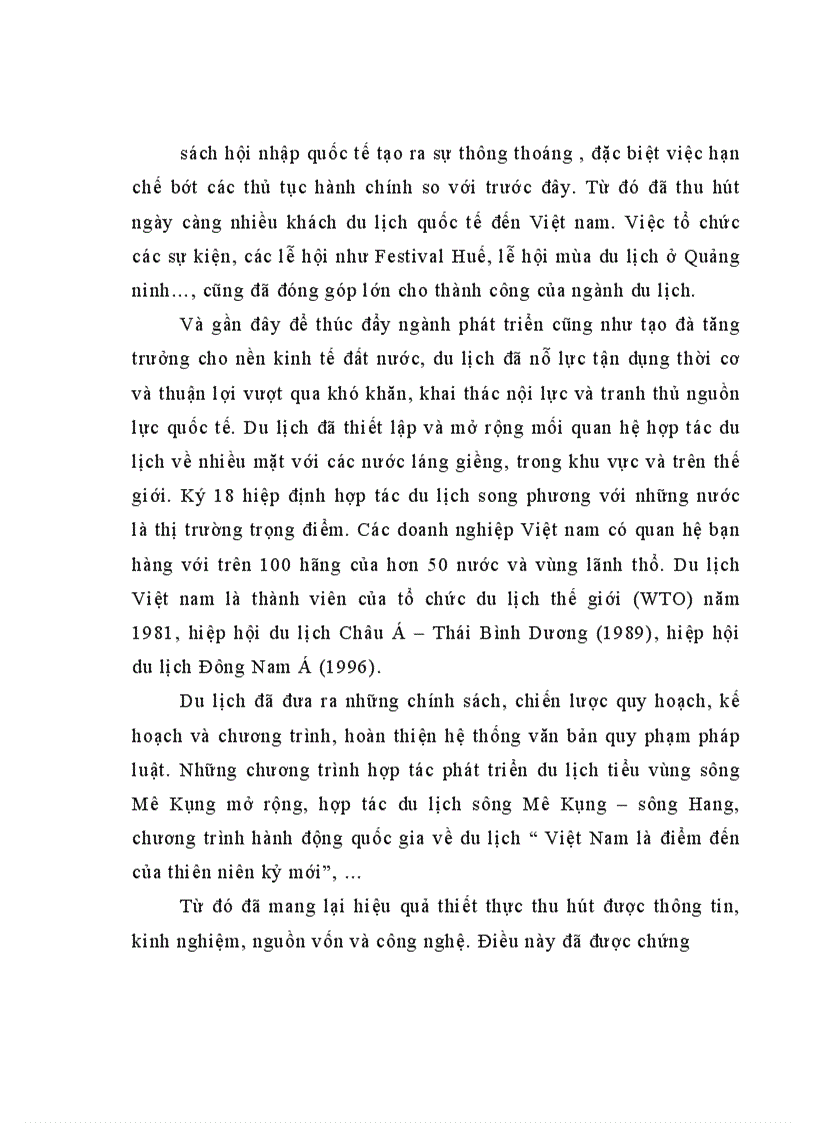 nghiên cứu mục tiêu chiến lược phát triển Du lịch ở Việt nam đến năm 2010