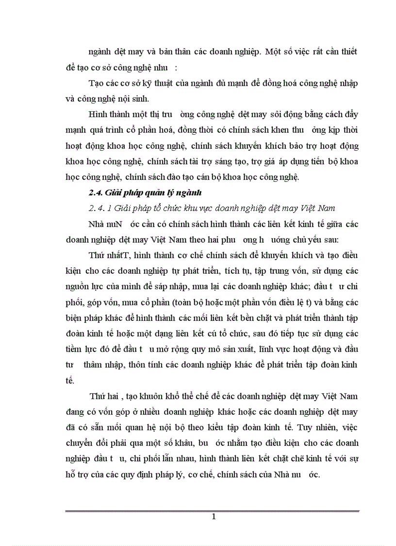 image for page Thực trạng và giải pháp về đầu tư đổi mới công nghệ ngành dệt may Việt Nam