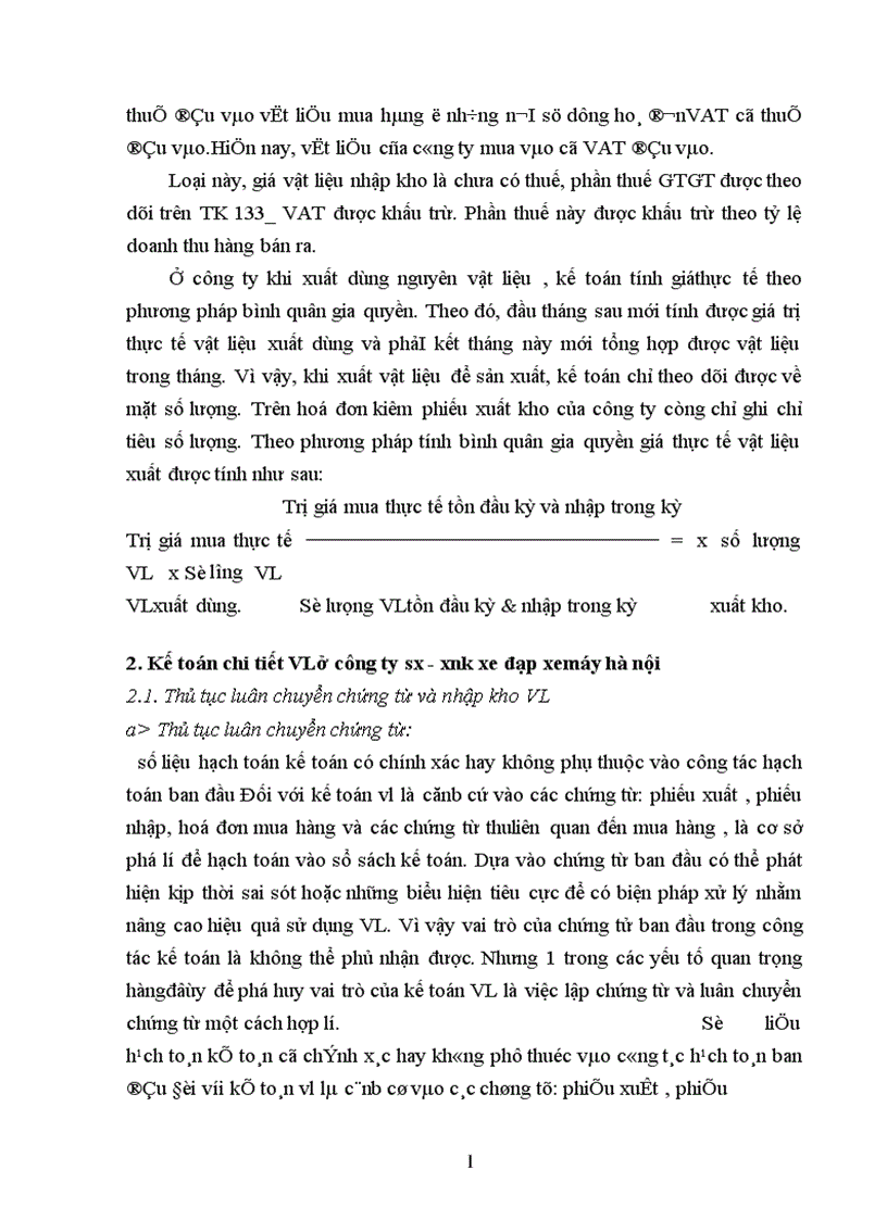 image for page Hạch toán nguyên vật liệu ở công ty sản xuất xuất nhập khâủ xe đạp xe máy Hà nội 1