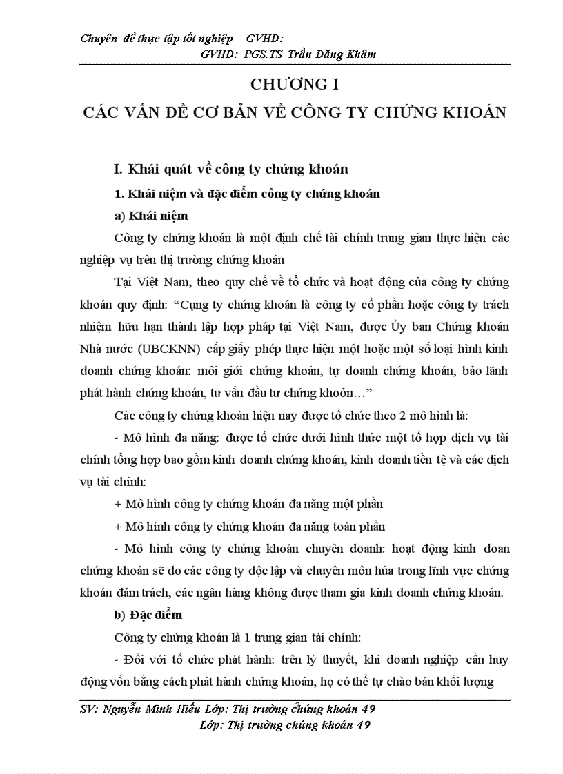 Nâng cao hiệu quả hoạt động và chất lượng tư vấn tại Công ty chứng khoán Sài Gòn Hà Nội