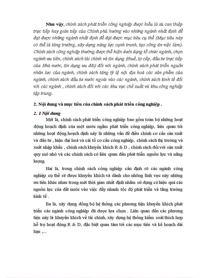 Một số giải pháp hoàn thiện chính sách phát triển công nghiệp Việt Nam giai đoạn 2001 2020 1