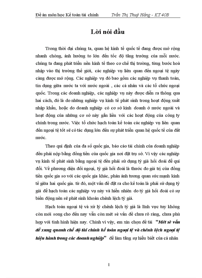 image for page Một số vấn đề xung quanh chế độ tài chính kế toán ngoại tệ và chênh lệch ngoại tệ hiện hành trong các doanh nghiệp 1