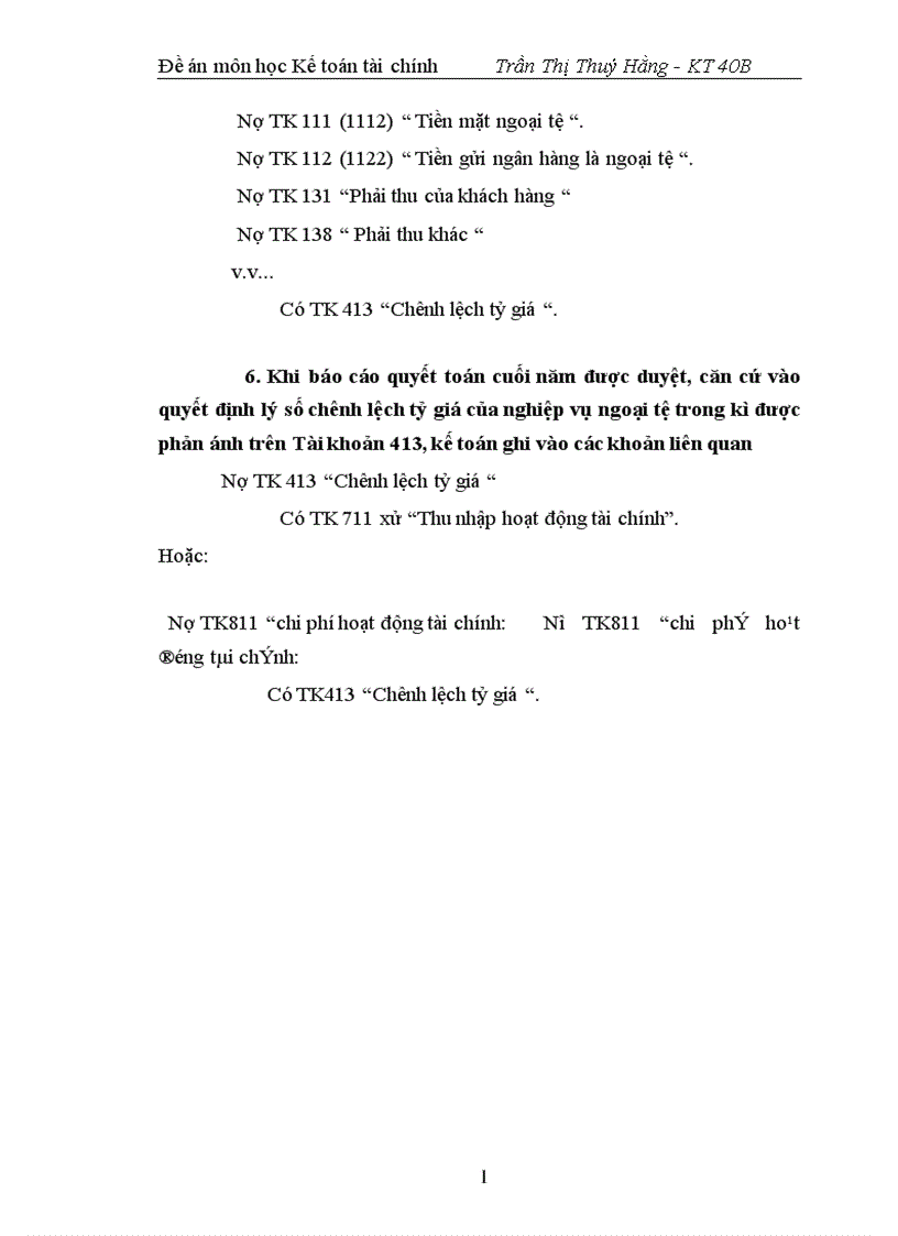 image for page Một số vấn đề xung quanh chế độ tài chính kế toán ngoại tệ và chênh lệch ngoại tệ hiện hành trong các doanh nghiệp 1