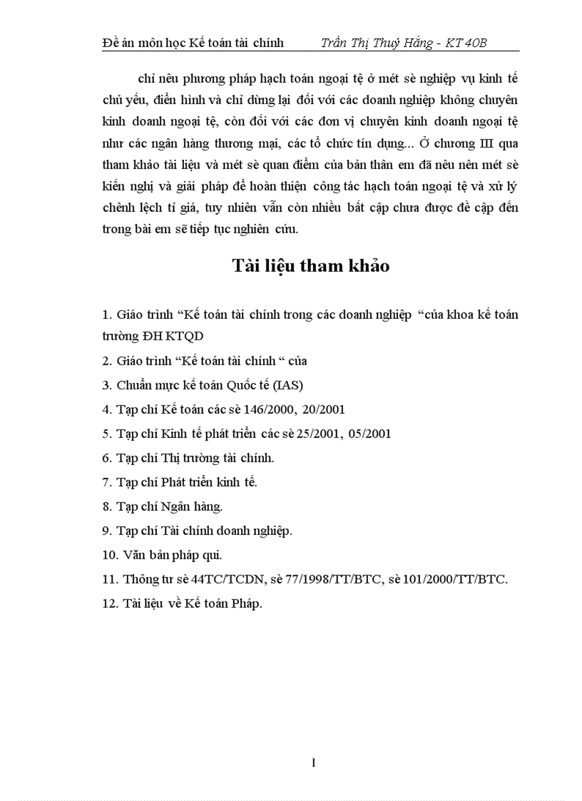 image for page Một số vấn đề xung quanh chế độ tài chính kế toán ngoại tệ và chênh lệch ngoại tệ hiện hành trong các doanh nghiệp 1