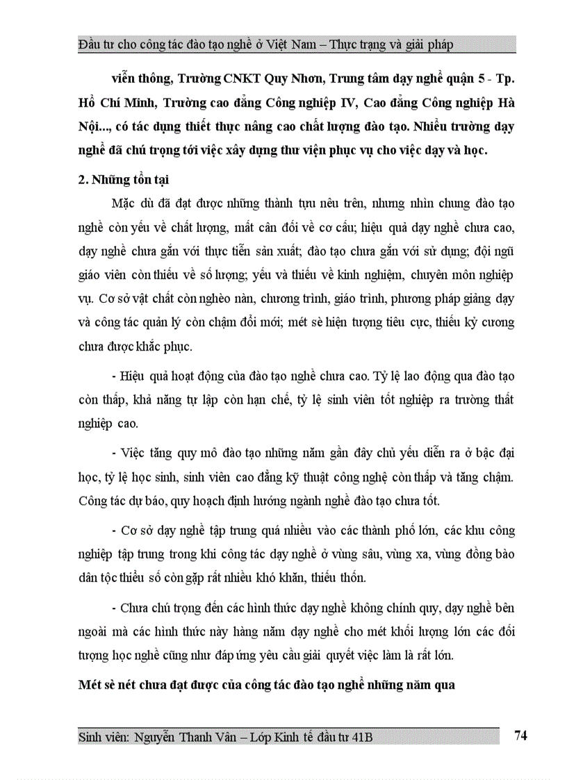 image for page Đầu tư cho công tác đào tạo nghề ở Việt Nam Thực trạng và giải pháp 1