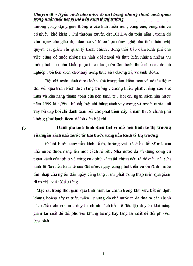 image for page Ngân sách nhà nước là một trong những chính sách quan trọng nhất điều tiết vĩ mô nền kinh tế thị trường