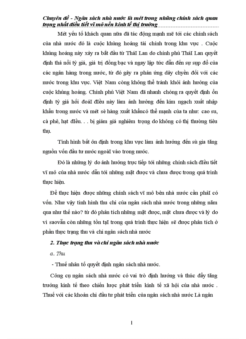 image for page Ngân sách nhà nước là một trong những chính sách quan trọng nhất điều tiết vĩ mô nền kinh tế thị trường