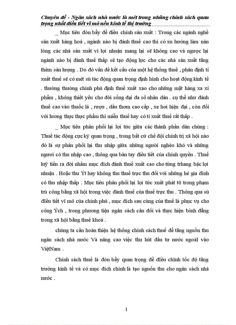 image for page Ngân sách nhà nước là một trong những chính sách quan trọng nhất điều tiết vĩ mô nền kinh tế thị trường