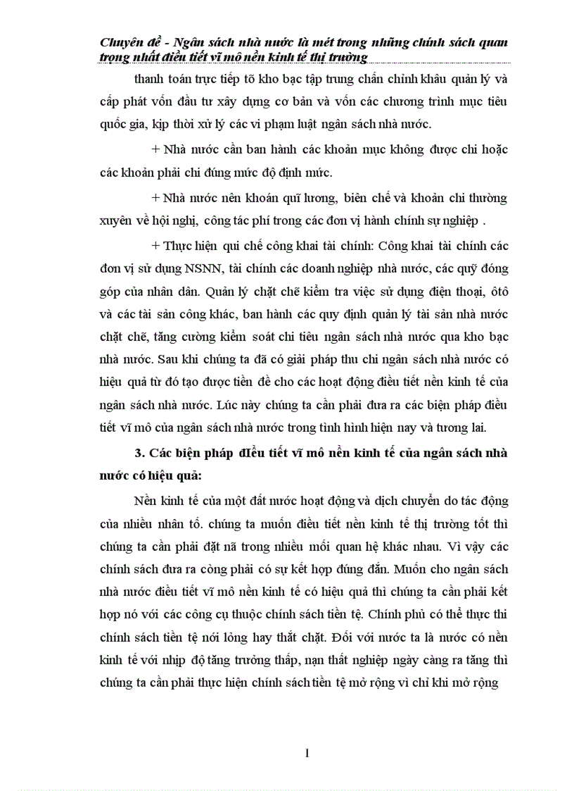 image for page Ngân sách nhà nước là một trong những chính sách quan trọng nhất điều tiết vĩ mô nền kinh tế thị trường