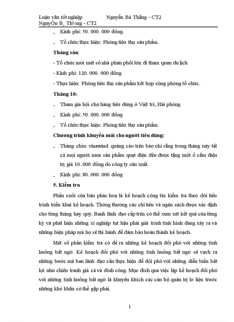 image for page Xây dựng kế hoạch marketing cho công ty trách nhiệm hữu hạn nhà nước một thành viên điện cơ thống nhất VINAWIND 1