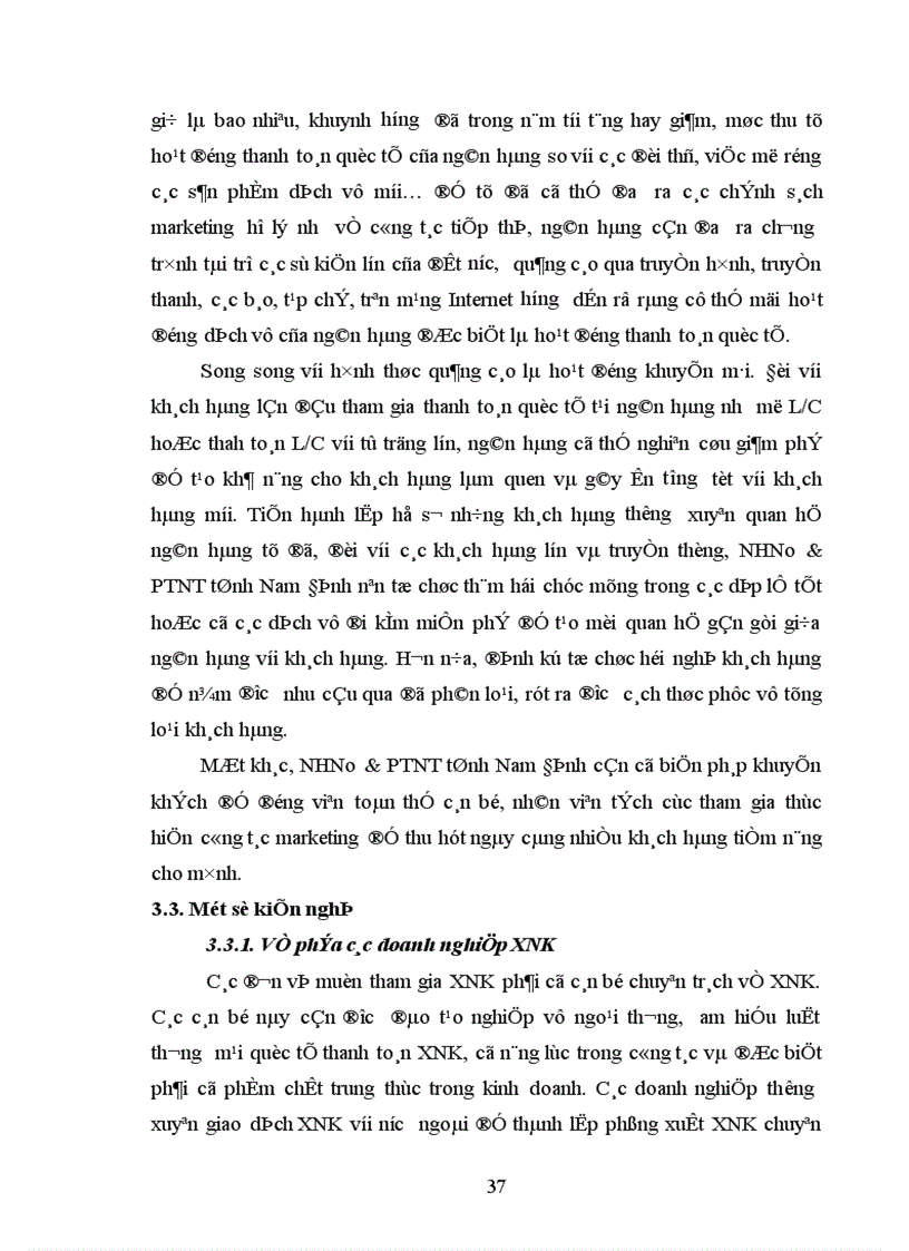image for page Giải pháp hoàn thiện hoạt động thanh toán quốc tế tại ngân hàng Ngân hàng nông nghiệp và phát triển nông thôn chi nhánh tỉnh Nam Định