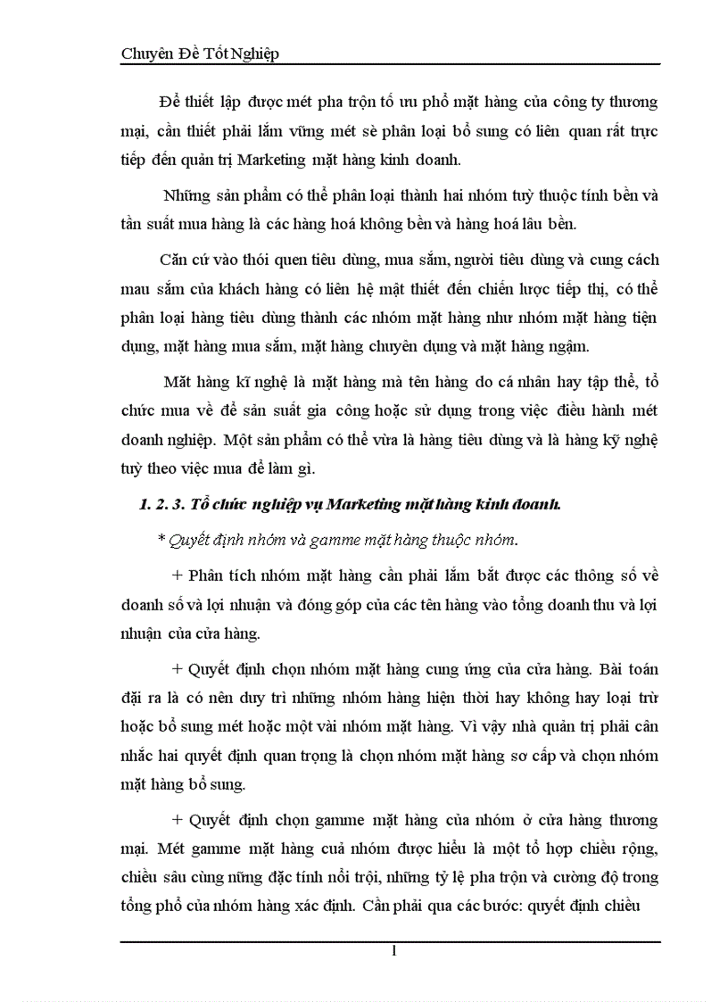 image for page Hoàn thiện nghiệp vụ Marketing mặt hàng kinh doanh tại cửa hàng thương mại 1174 đường Láng thuộc Công ty cổ phần thương mại Cầu Giấy 1