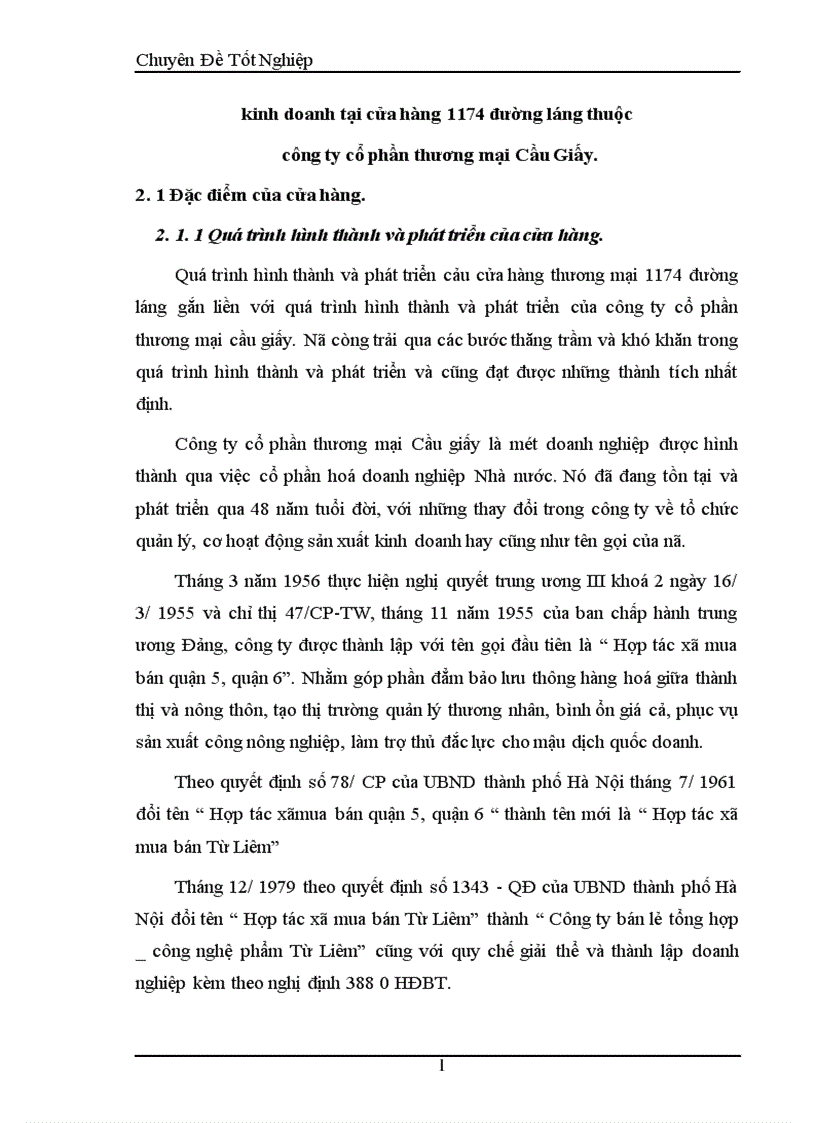 image for page Hoàn thiện nghiệp vụ Marketing mặt hàng kinh doanh tại cửa hàng thương mại 1174 đường Láng thuộc Công ty cổ phần thương mại Cầu Giấy 1