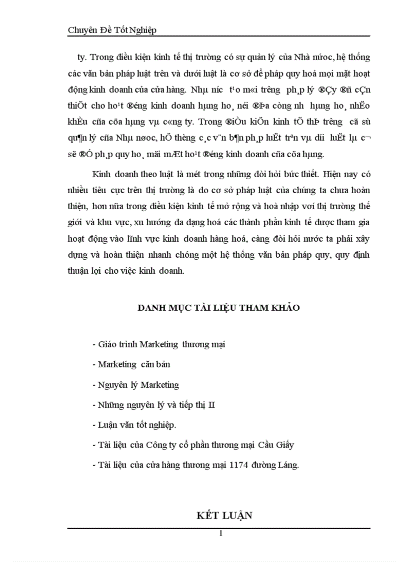 image for page Hoàn thiện nghiệp vụ Marketing mặt hàng kinh doanh tại cửa hàng thương mại 1174 đường Láng thuộc Công ty cổ phần thương mại Cầu Giấy 1