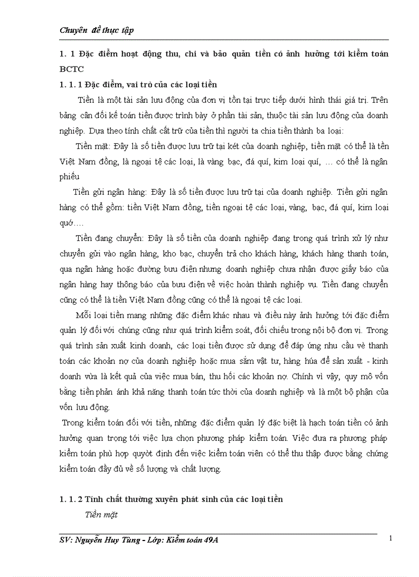 image for page Hoàn thiện quy trình kiểm toán khoản mục tiền và các khoản tương đương tiền trên BCTC tại Công ty TNHH Dịch vụ Tư vấn Tài chính Kế toán và Kiểm toán AASC 1
