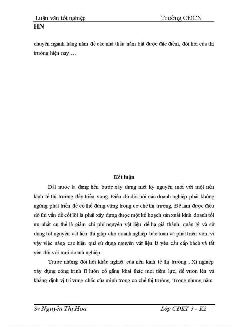 image for page Công tác kế toán nguyên vật liệu tại Xí nghiệp xây dựng công trình II 1