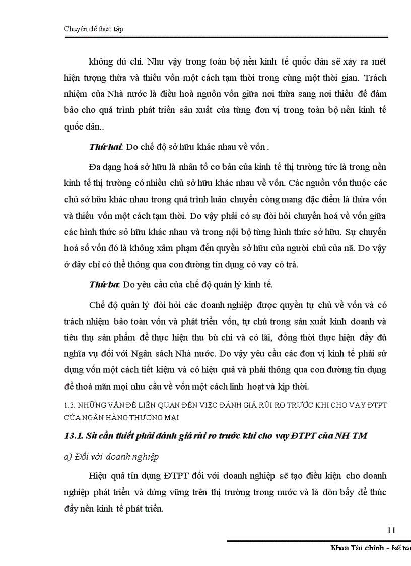 image for page Đánh giá rủi ro trước khi cho vay ĐTPT tại Chi nhánh ngân hàng ĐT PT Yên Bái 1