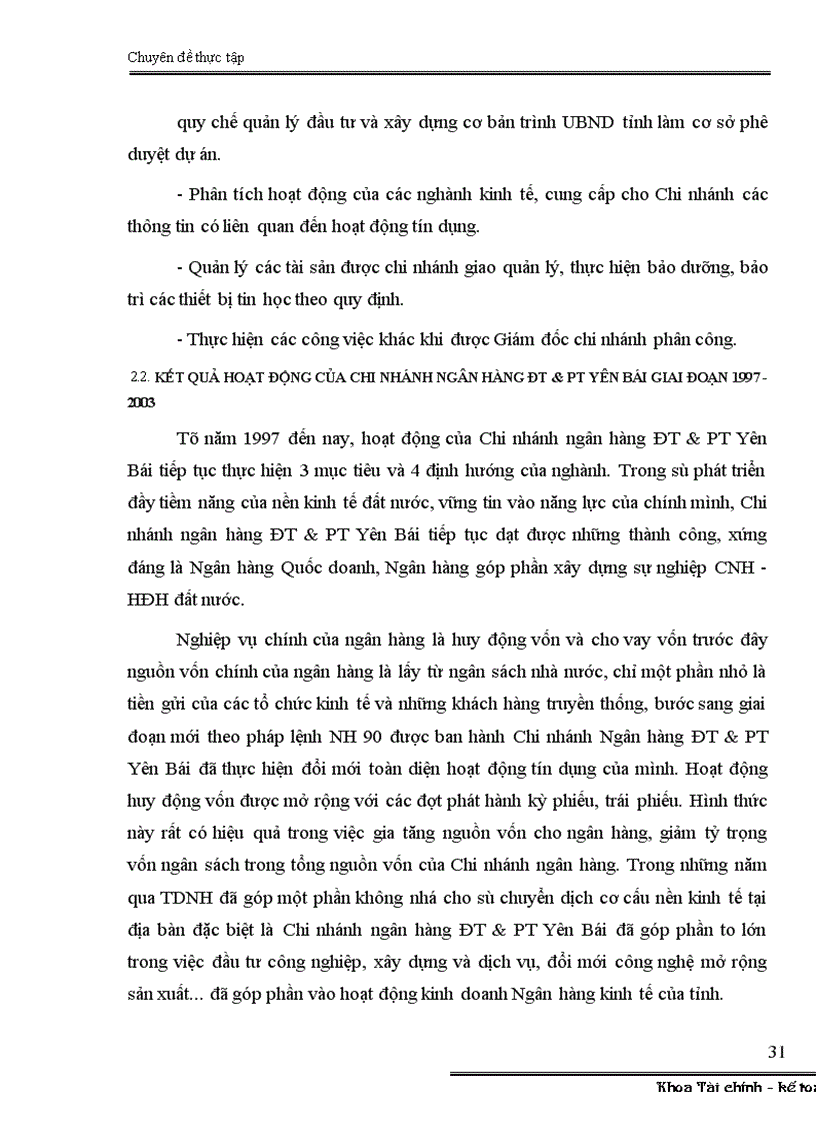 image for page Đánh giá rủi ro trước khi cho vay ĐTPT tại Chi nhánh ngân hàng ĐT PT Yên Bái 1