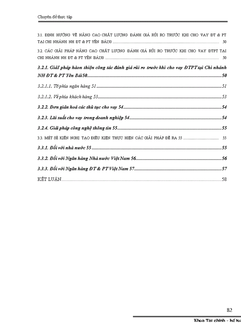 image for page Đánh giá rủi ro trước khi cho vay ĐTPT tại Chi nhánh ngân hàng ĐT PT Yên Bái 1