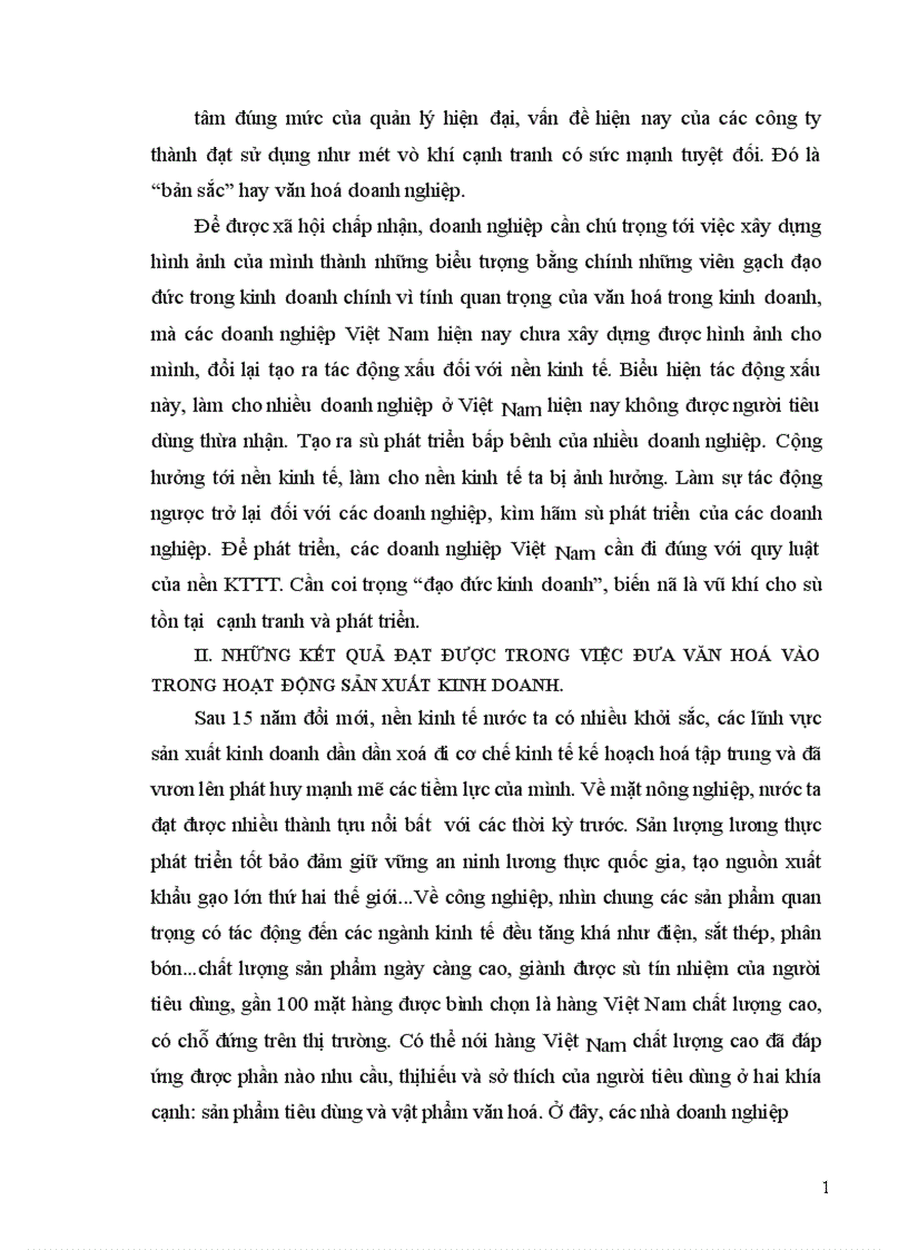 image for page Nguyên nhân phương hướng và một số giải pháp chủ yếu để đưa văn hoá vào trong hoạt động sản xuất kinh doanh ở nước ta hiện nay