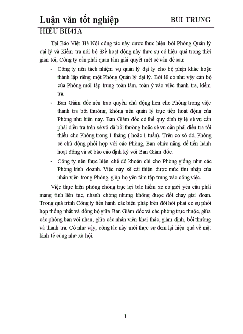 image for page Trục lợi trong bảo hiểm xe cơ giới tại Công ty bảo hiểm Hà Nội 1