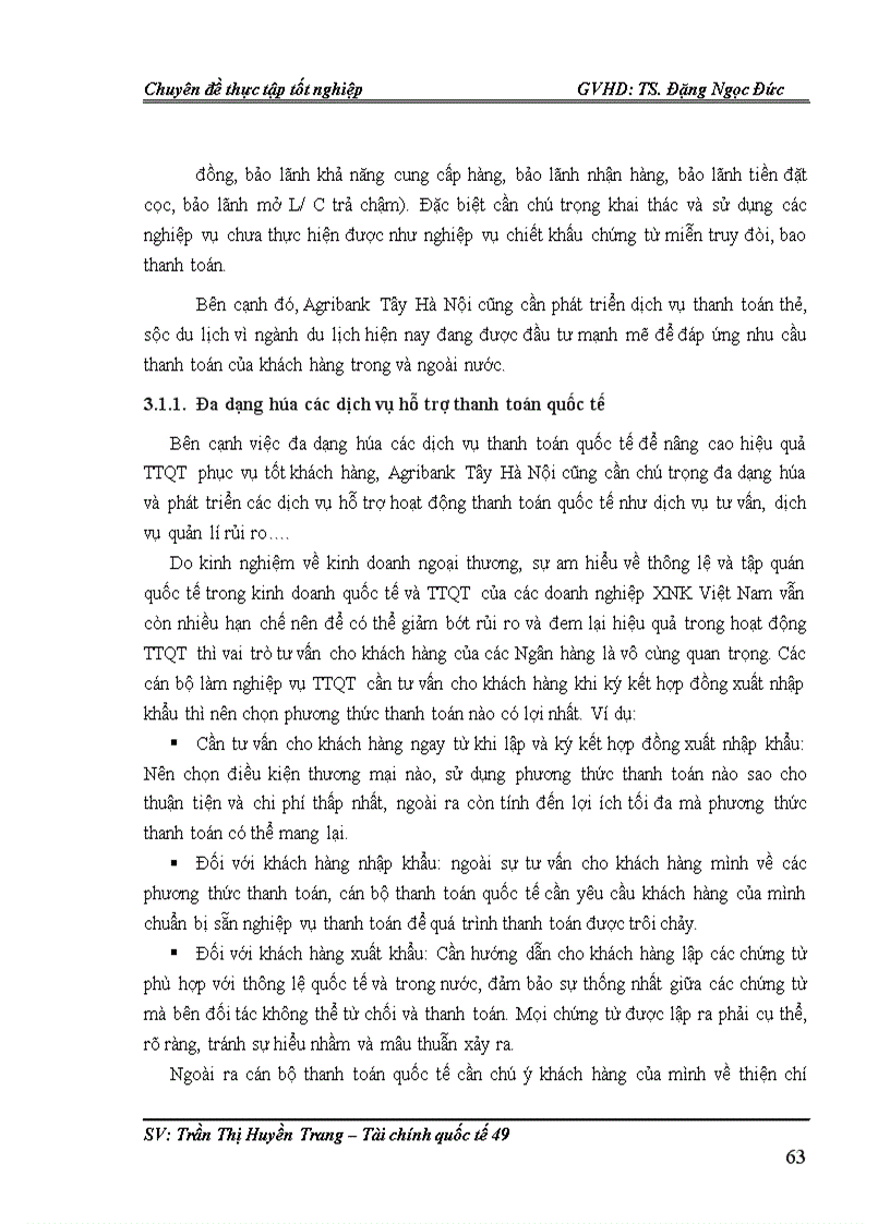 image for page Giải pháp nâng cao hiệu quả hoạt động thanh thanh toán quốc tế tại Chi nhánh ngân hàng nông nghiệp và phát triển nông thôn Tây Hà Nội