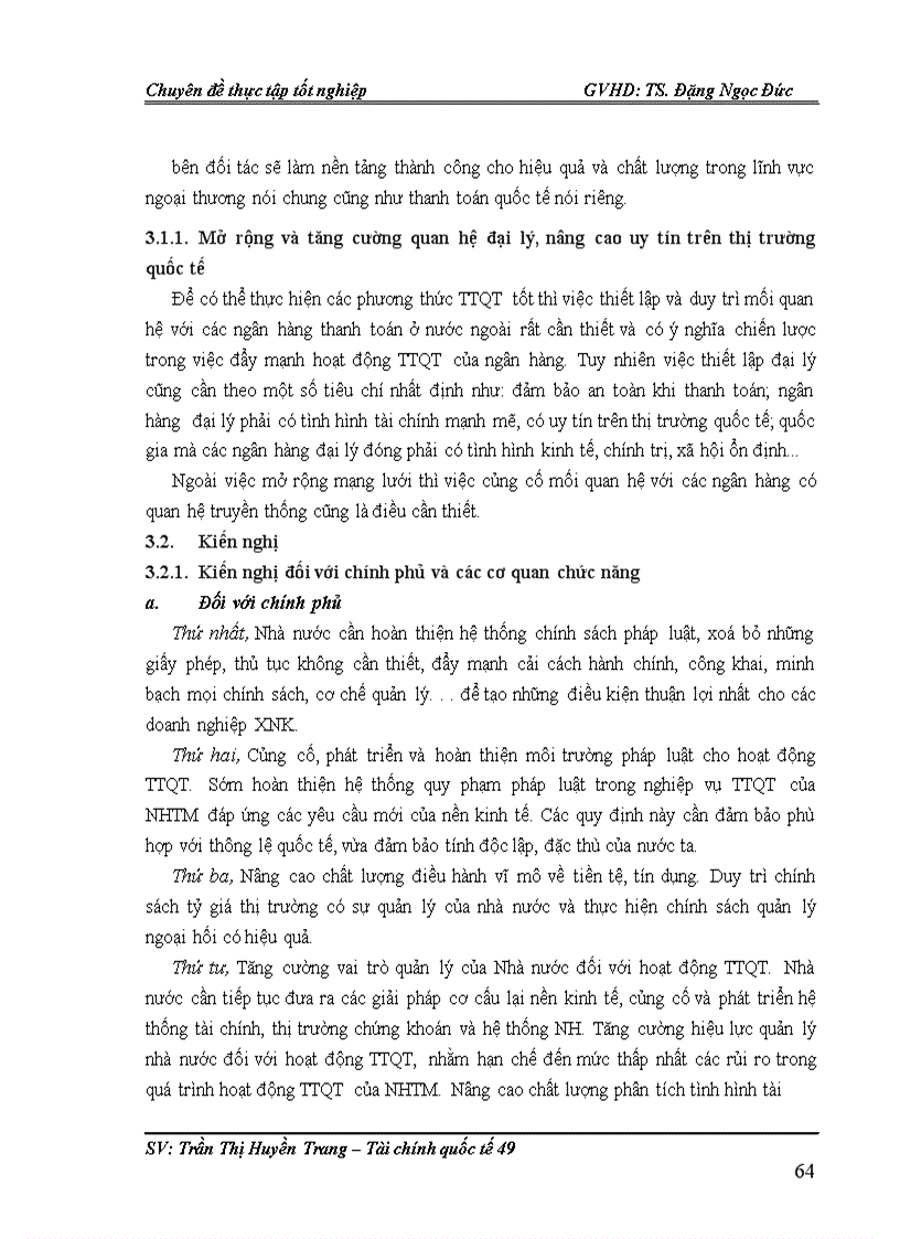 image for page Giải pháp nâng cao hiệu quả hoạt động thanh thanh toán quốc tế tại Chi nhánh ngân hàng nông nghiệp và phát triển nông thôn Tây Hà Nội