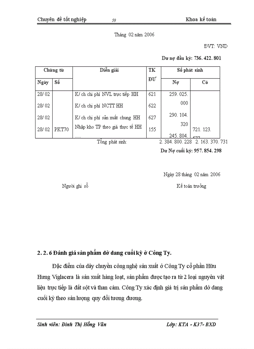 image for page Hoàn thiện công tác kế toán tập hợp chi phí sản xuất và tính giá thành sản phẩm tại Công ty cổ phần Viglacera Hữu Hưng 1