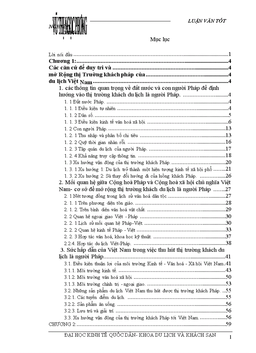 image for page Các giải pháp nhằm duy trì và mở rộng thị trường khách du lịch là người Pháp của Công ty du lịch Việt Nam tại Hà Nội